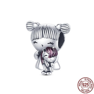 925 Sterling Silver Heart Shaped Charm Bead Fits Original Pandora Bracelet Necklace Women Chameleon Pendant DIY Fine Jewelry Hot ALODIA STORE