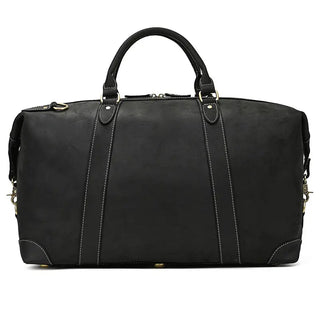 100% Genuine Crazy Horse Leather Men Travel Bags With Rivet Big HandBag For Male Cowhide Duffel Bag Mans Travelling Bag luxury ALODIA STORE