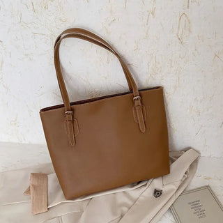 Women's Vintage PU Leather Tote Hobo Shoulder Bag Handbag High Capacity Travel Commute School Work Business Bags for Female E298 ALODIA STORE