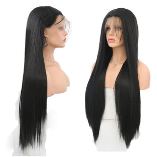 Charisma Blonde Wig Synthetic Lace Front Wig for Women Long Silky Straight Hair Natural Hairline Side Part Cosplay Wigs ALODIA STORE