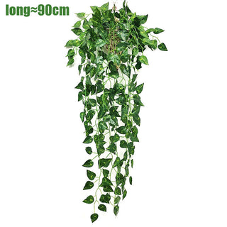 Artificial Plant Persian Fern Leaves Vines Room Home Garden Decoration Accessories Wedding Party Wall Hanging Balcony Decoration ALODIA STORE