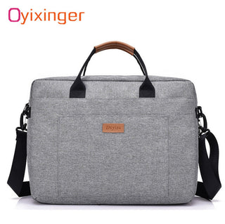 Men Canvas Business Briefcase Office Travel Messenger Large Tote Women's Computer Work Bag Business Trip File Package Laptop Bag ALODIA STORE