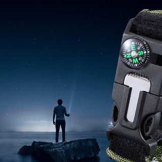 ADDIES Men Military Outdoor Watch Compass Multifunctional Waterproof Quartz Watch LED Digital Watch relogio masculino ALODIA STORE