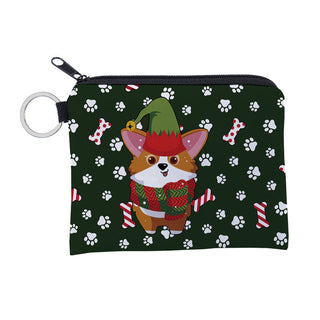Cute dinosa printing waterproof Purse Card Key Pouch Small Zipper Coin Purse Card ALODIA STORE