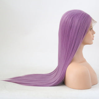 Charisma Blonde Wig Synthetic Lace Front Wig for Women Long Silky Straight Hair Natural Hairline Side Part Cosplay Wigs ALODIA STORE