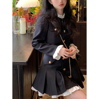 Elegant Women Dress Long Sleeve Office Ladies Polo Collar ALODIA STORE