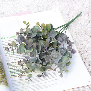 Artificial Flowers Plants Long Stem Plastic Persian Eucalyptus Leaf Fish Herb Home Office Table Centerpieces Garden Decoration ALODIA STORE