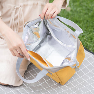 Lunch Bag Waterproof Fresh Cooler Bags Thermal Cooler Lunch Box Bag Refrigerator Portable For Women Lunch Box Picnic Food Bag ALODIA STORE