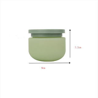 250g PE Turquoise Matte Cream Cans Plush Material Face Cream Hair Mask Scrub Bottle Hair Film Body Cream Jars Travel Accessories ALODIA STORE