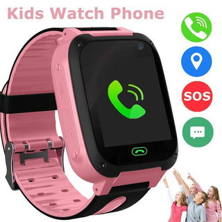 Kids Smart Watch Waterproof Touch Screen Video Camera Sim Card Call Phone S4 Smartwatch with Light GPS Locator For IOS Android Alodia Store