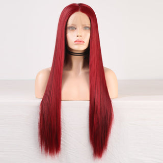 Charisma Blonde Wig Synthetic Lace Front Wig for Women Long Silky Straight Hair Natural Hairline Side Part Cosplay Wigs ALODIA STORE