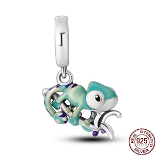 925 Sterling Silver Heart Shaped Charm Bead Fits Original Pandora Bracelet Necklace Women Chameleon Pendant DIY Fine Jewelry Hot ALODIA STORE