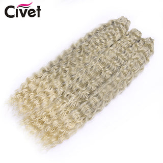 Synthetic Ariel Curl Hair Water Weave Passion Twist Crochet Braids Hair Extensions Ombre Blonde Pink Braiding Hair For Women ALODIA STORE