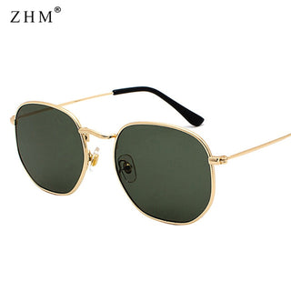 Metal Frame Pilot Mirror Sunglasses ALODIA STORE
