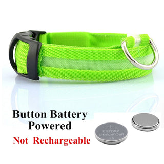 Adjustable LED Glowing Pet Collar ALODIA STORE