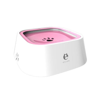 Dog Drinking Water Bowl 1.5L Floating Non-Wetting Mouth Cat Bowl Without Spill Drinking Water Dispenser ABS Plastic Dog Bowl ALODIA STORE