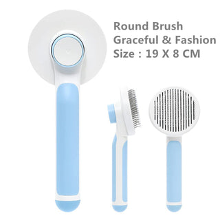 Pumpkin Pet Brush, Self Cleaning Slicker Brush ALODIA STORE