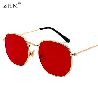 Metal Frame Pilot Mirror Sunglasses ALODIA STORE