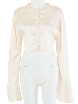 Casual Satin Two Piece Dress Set For Women ALODIA STORE