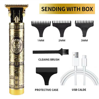 Men's Beard Hair Clipper Designer Random Electric Professional ALODIA STORE