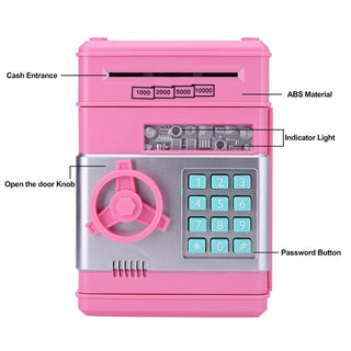 Electronic Piggy Bank ATM Mini Money Box Safety bank ALODIA STORE
