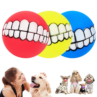 Pet Ball Teeth Silicon Chew Toys for Large Breeds ALODIA STORE