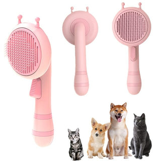 Pumpkin Pet Brush, Self Cleaning Slicker Brush ALODIA STORE